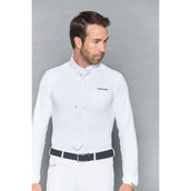 Harcour Polo Piano Manches Longues Gents Blanc