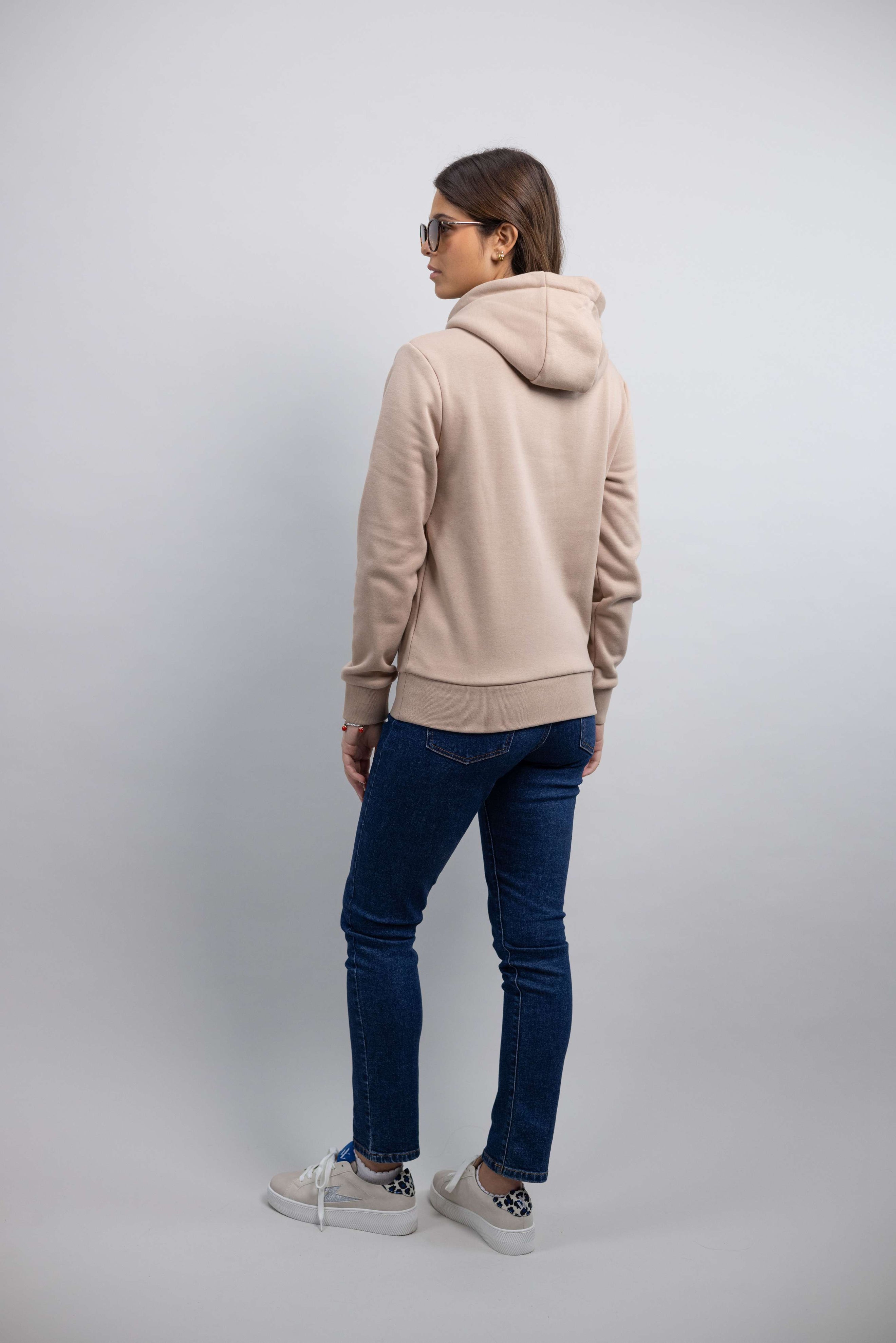 Harcour Pull col Hoodie Samy Unisex Sable