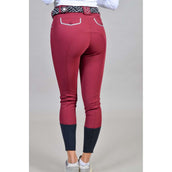 Harcour Pantalon d'Équitation Jaltika Fix System Bordeaux