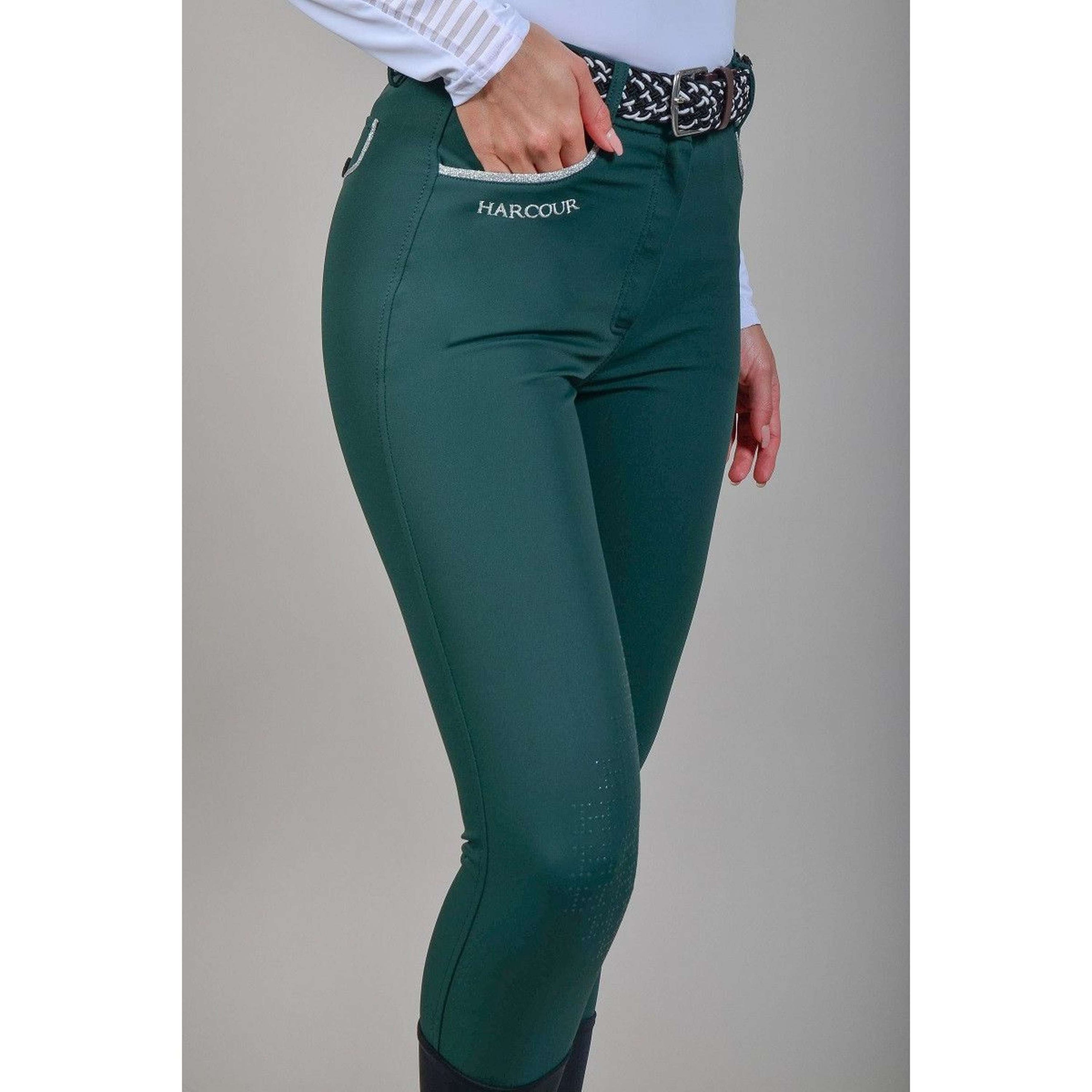 Harcour Pantalon d'Équitation Jaltika Fix System Jungle Green