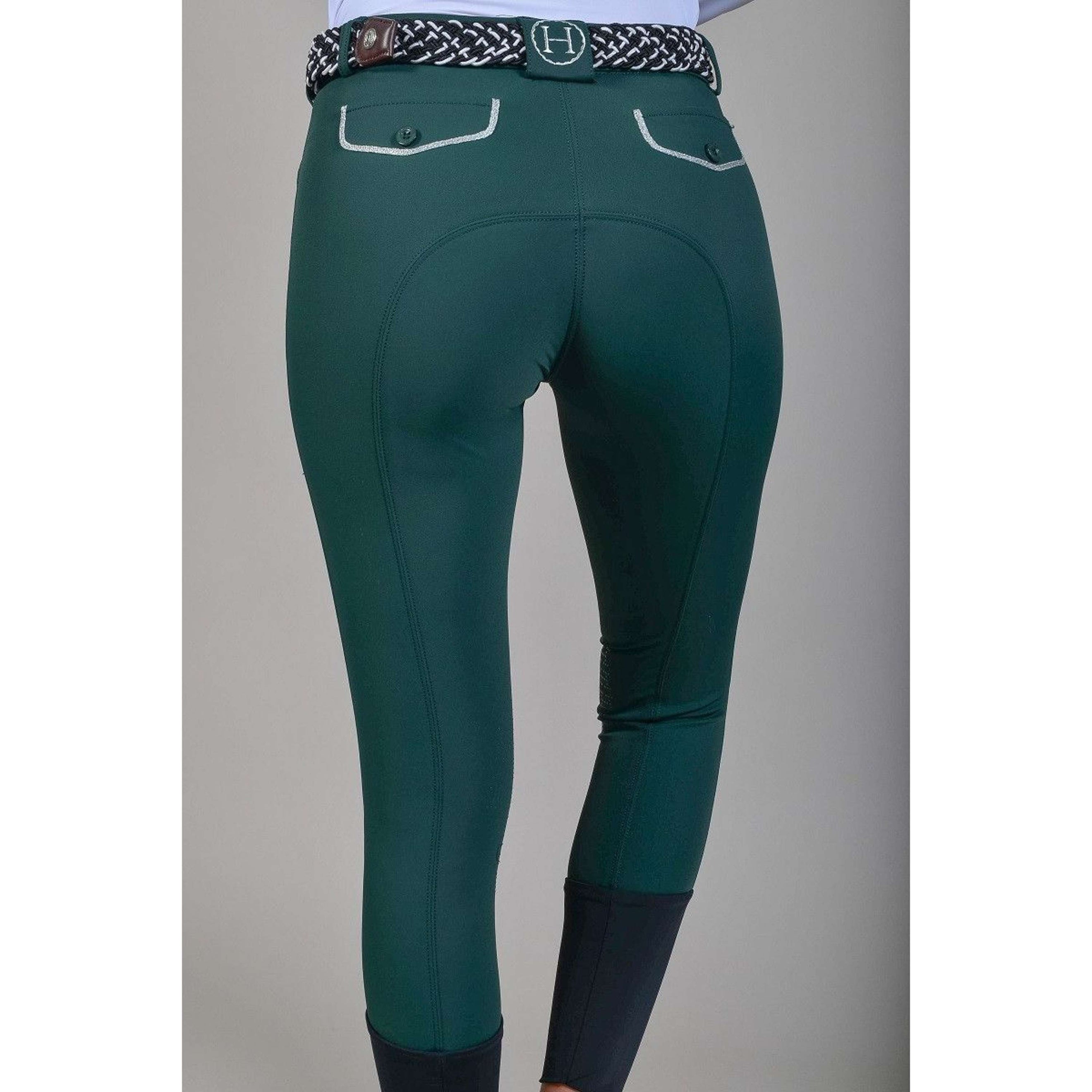 Harcour Pantalon d'Équitation Jaltika Fix System Jungle Green