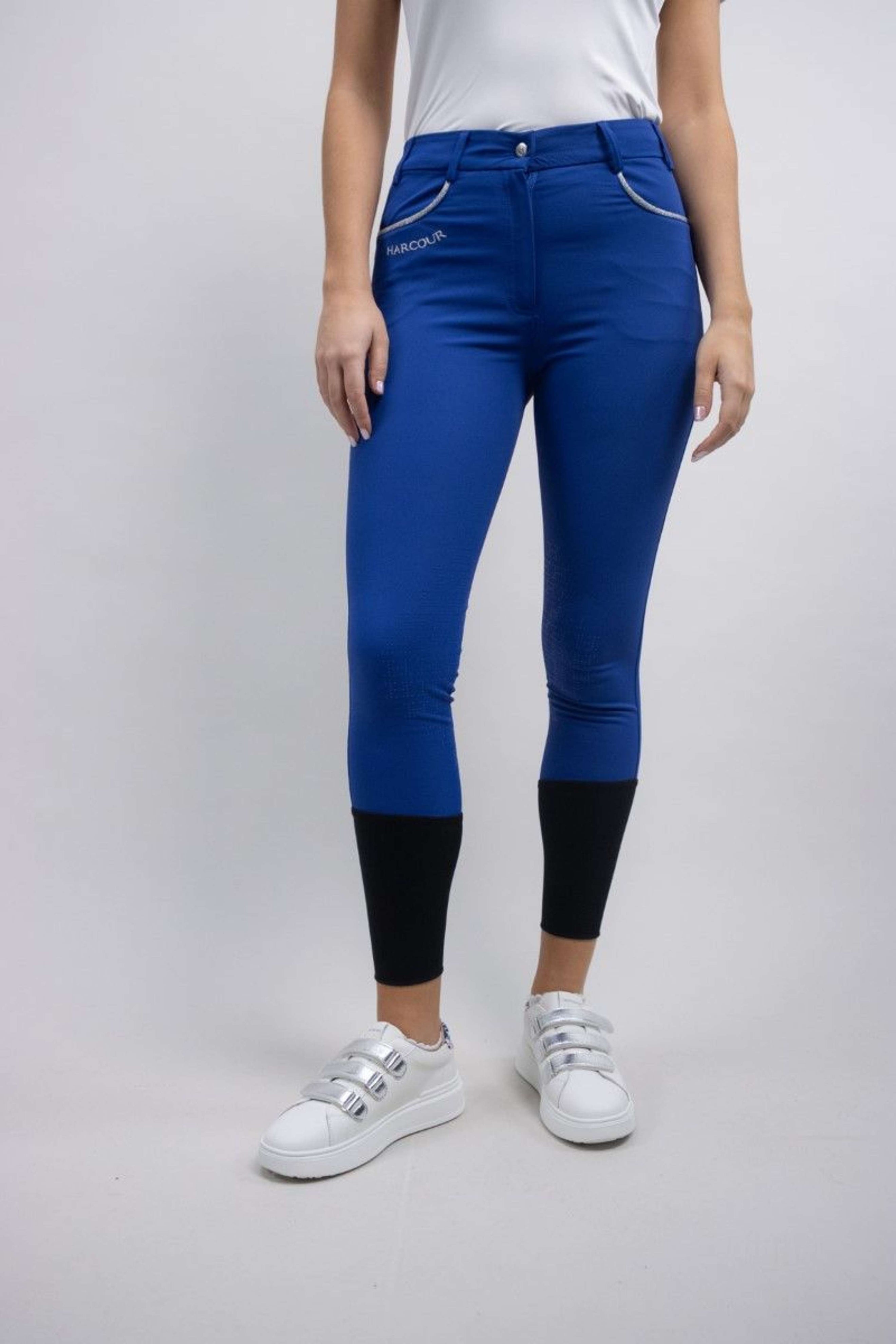 Harcour Pantalon d'Équitation Jaltika Fix System Femme Electric Blue