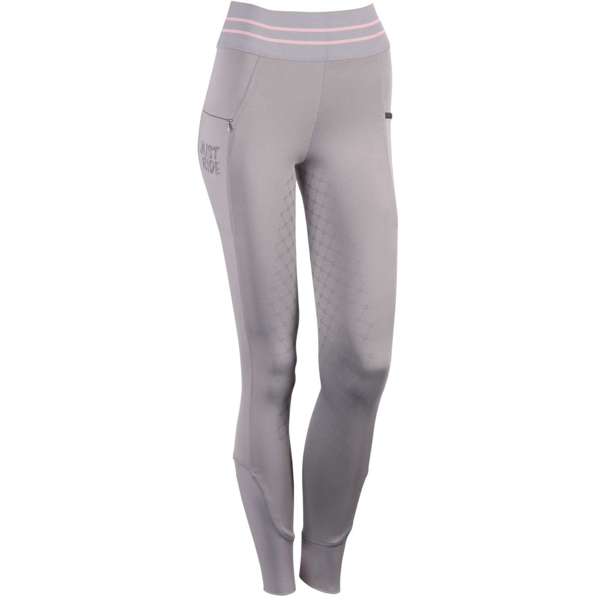 Harry's Horse Legging d'Équitation Equitights Just Ride Urban Full Grip Gris