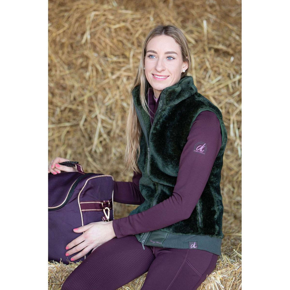 Harry's Horse Gilet Sans Manches Denici Cavalli Scabiosa Olive