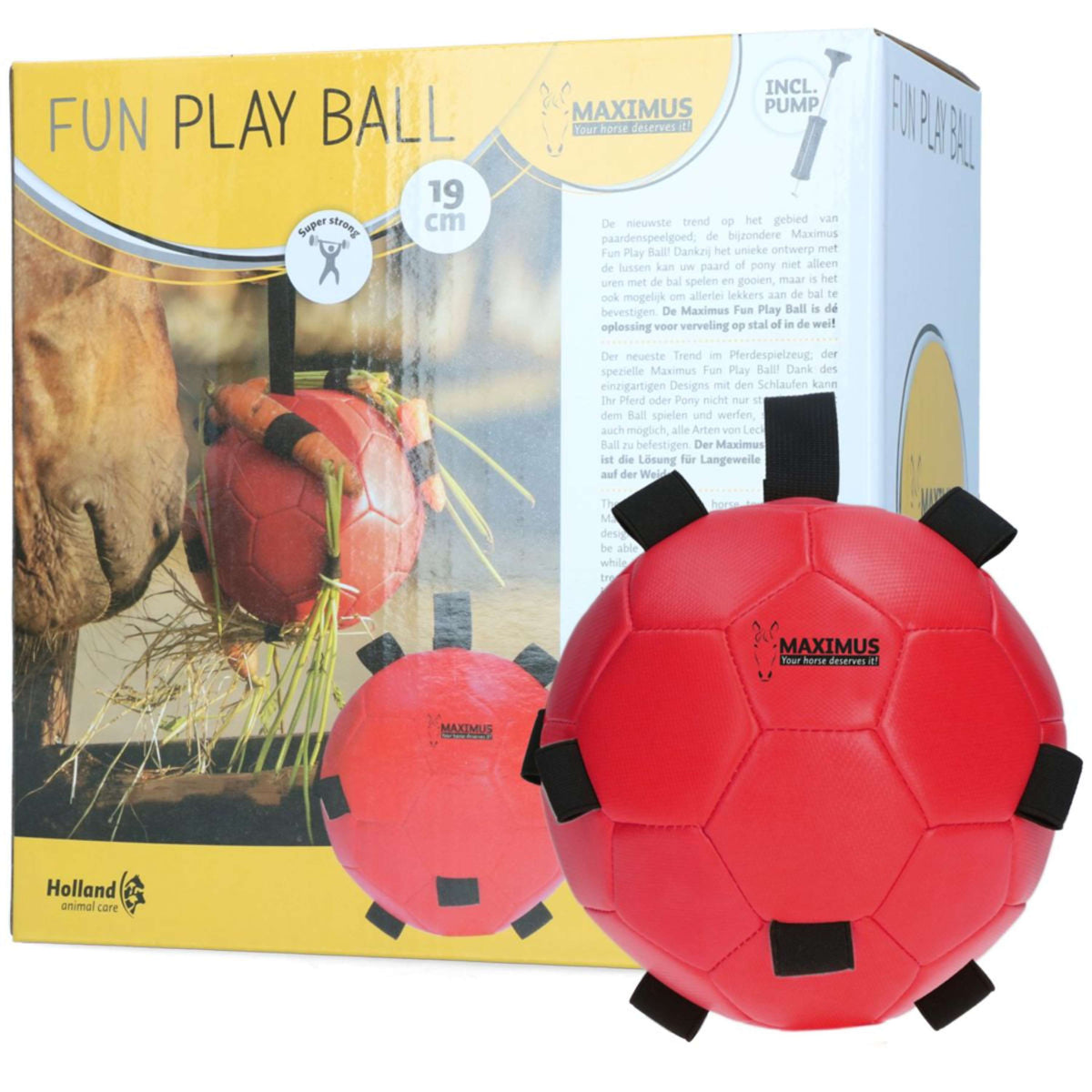 Maximus Balle Fun Play Rouge