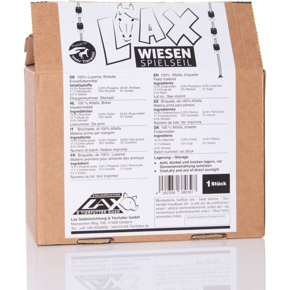 Lax Luzerne sur corde de jeu avec des disques en bois