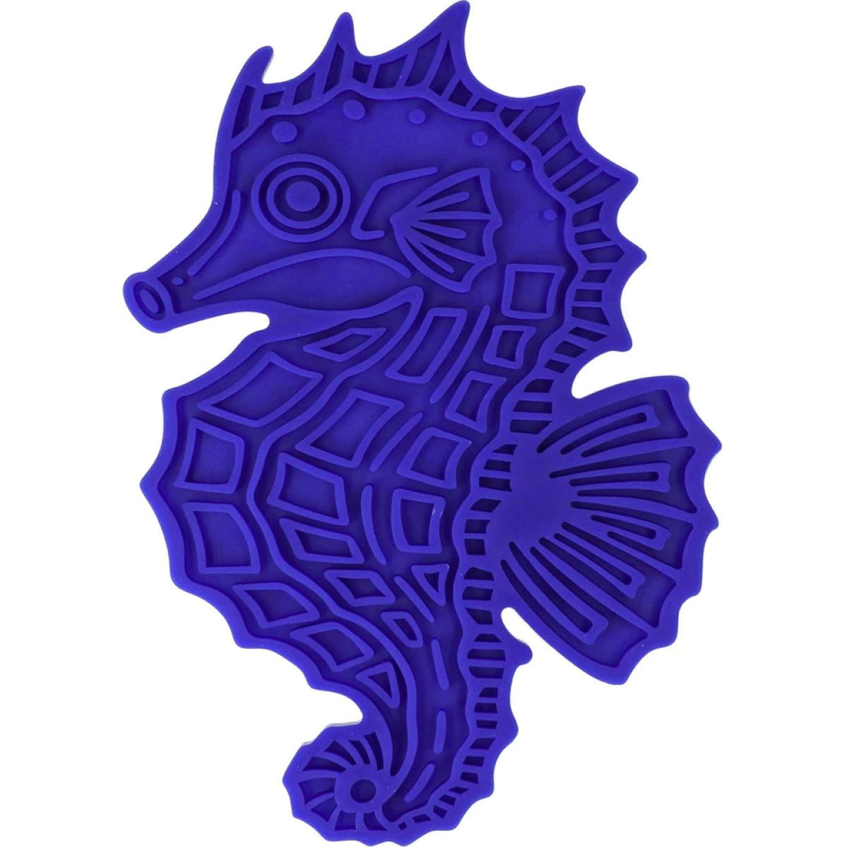 Eat Slow Live Longer lLcher le Tapis Seahorse Bleu