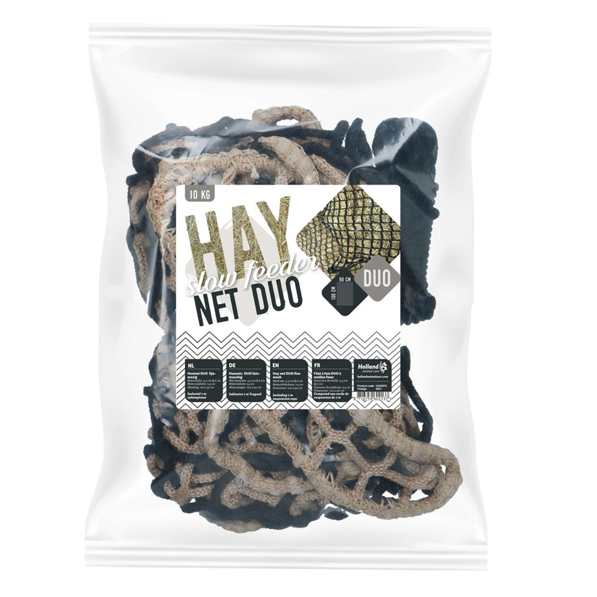 Excellent Hay Slowfeeder Filet Duo Noir/Blanc