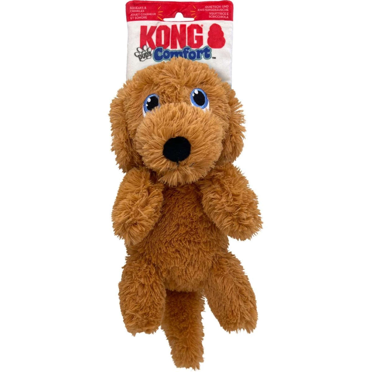 KONG Doudou Comfort Pups Goldie Marron