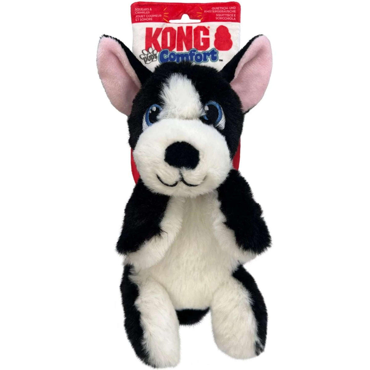 KONG Doudou Comfort Pups Boss Noir/Blanc