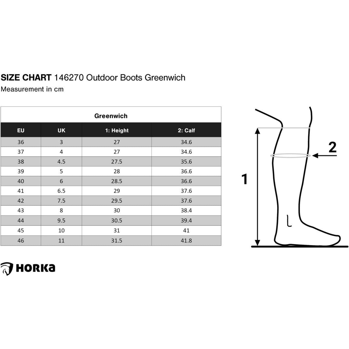 HORKA Bottes d'Extérieur Greenwich Court Noir