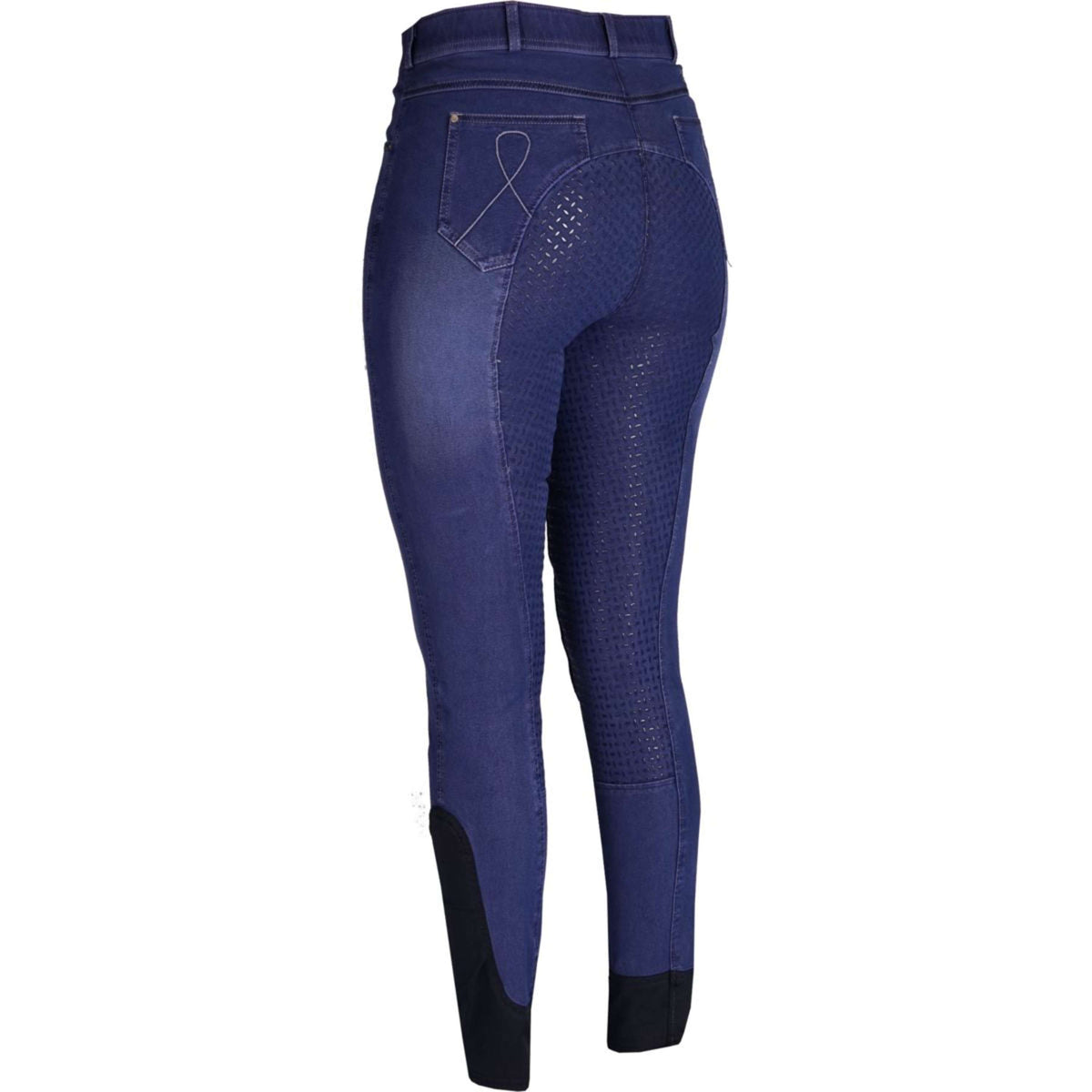 HORKA Pantalon d'Équitation en Jean Roma Junior Bleu