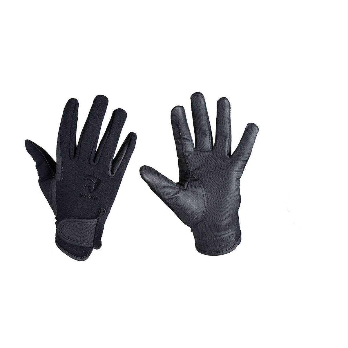 HORKA Gants d'Équitation Sport Enfants Noir