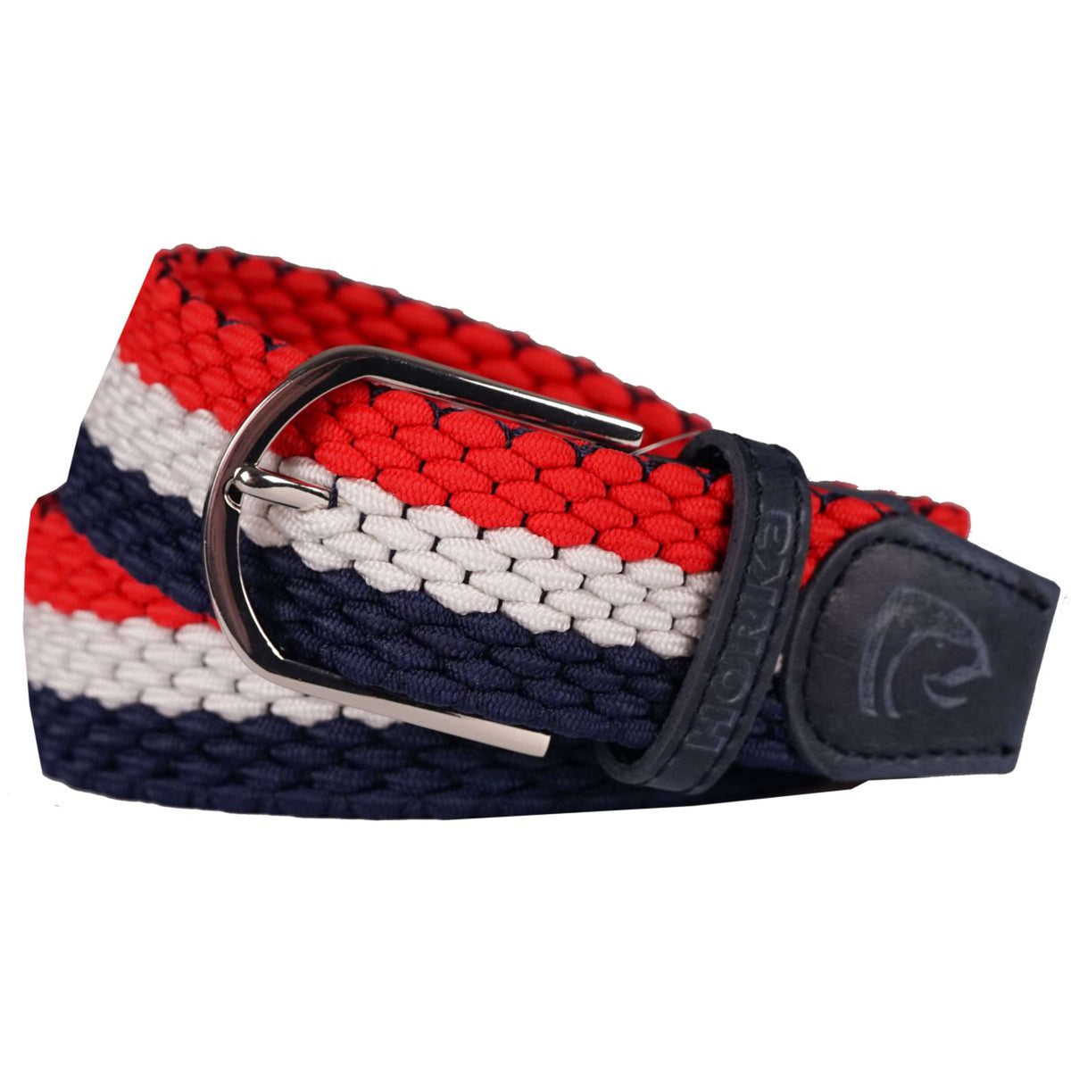 HORKA Ceinture Stretch Adulte Rouge/blanc/bleu