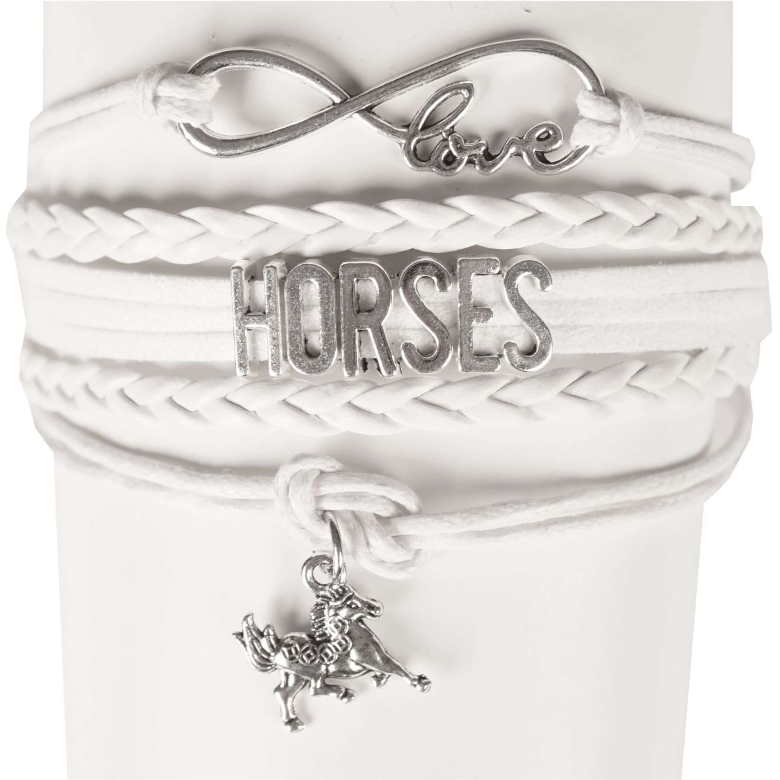 Horka Bracelet Horse Cuir Blanc