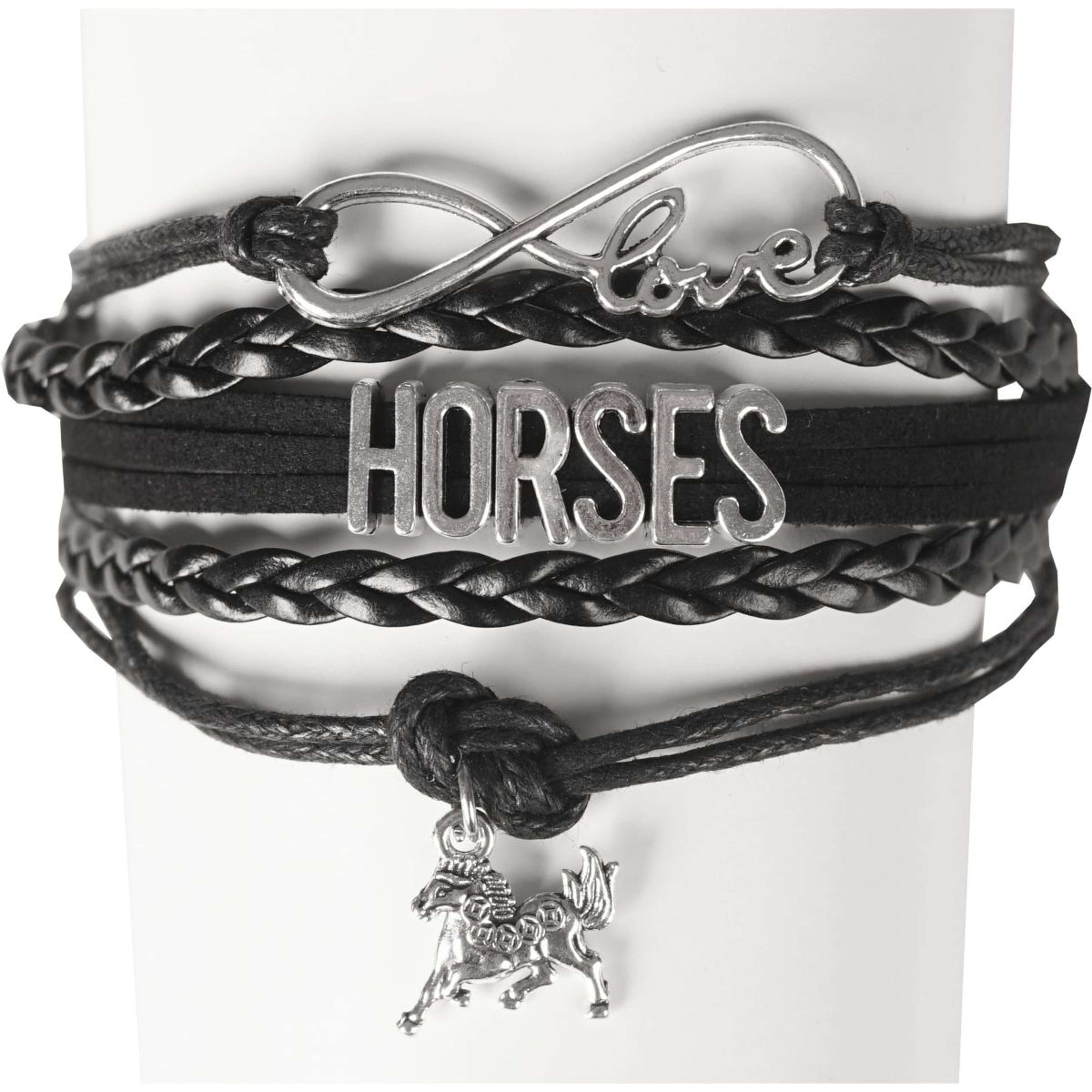 Horka Bracelet Horse Cuir Noir