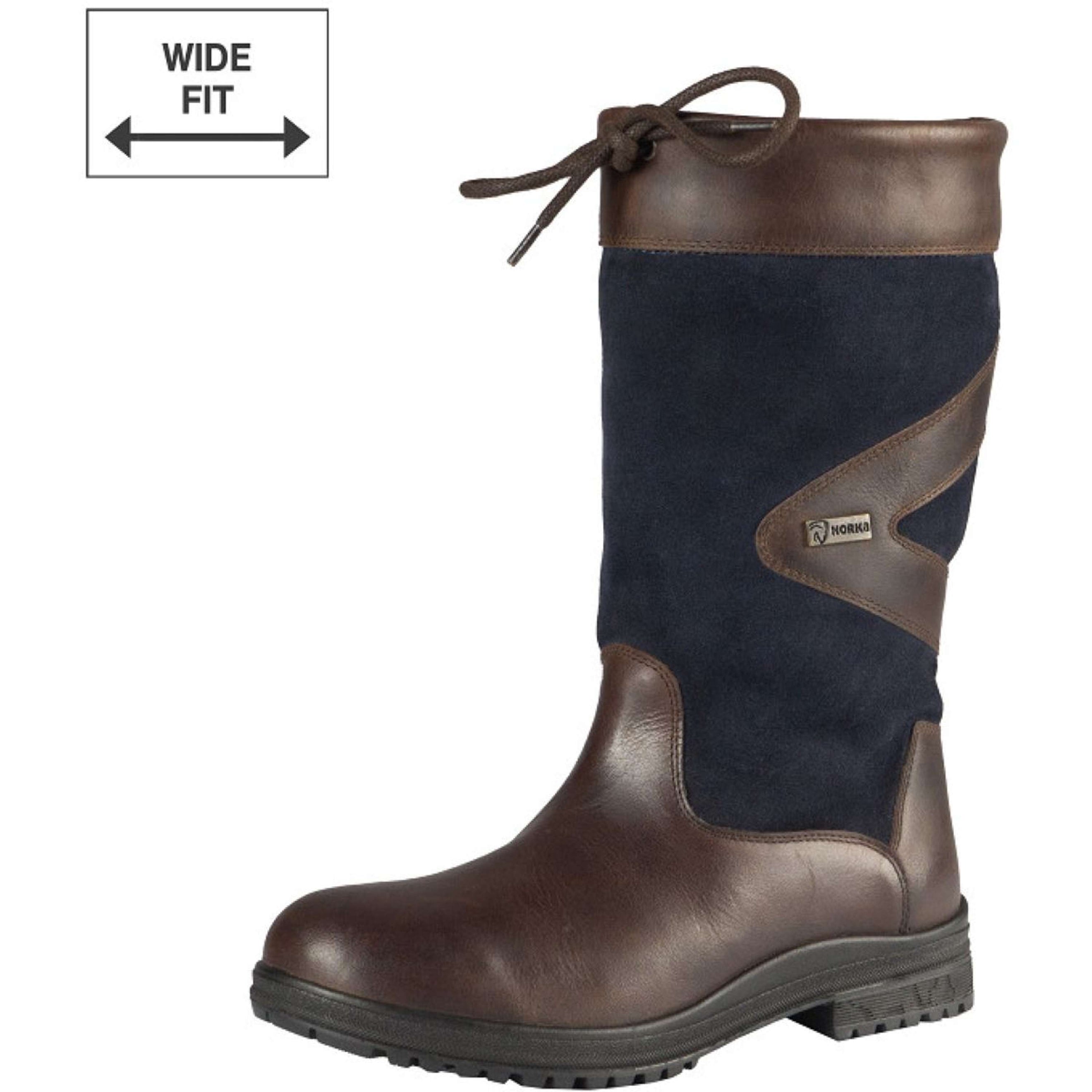 HORKA Bottes d'Extérieur Greenwich Wide Bleu