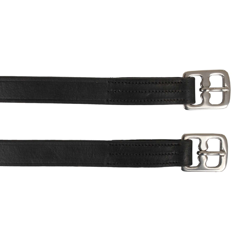 HORKA Étrivière Cuir Noir/Argent