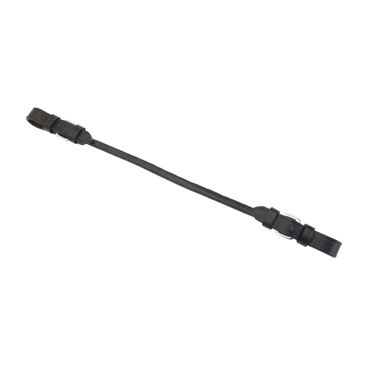 HORKA Lanière pour Selle Cuir Noir/Argent