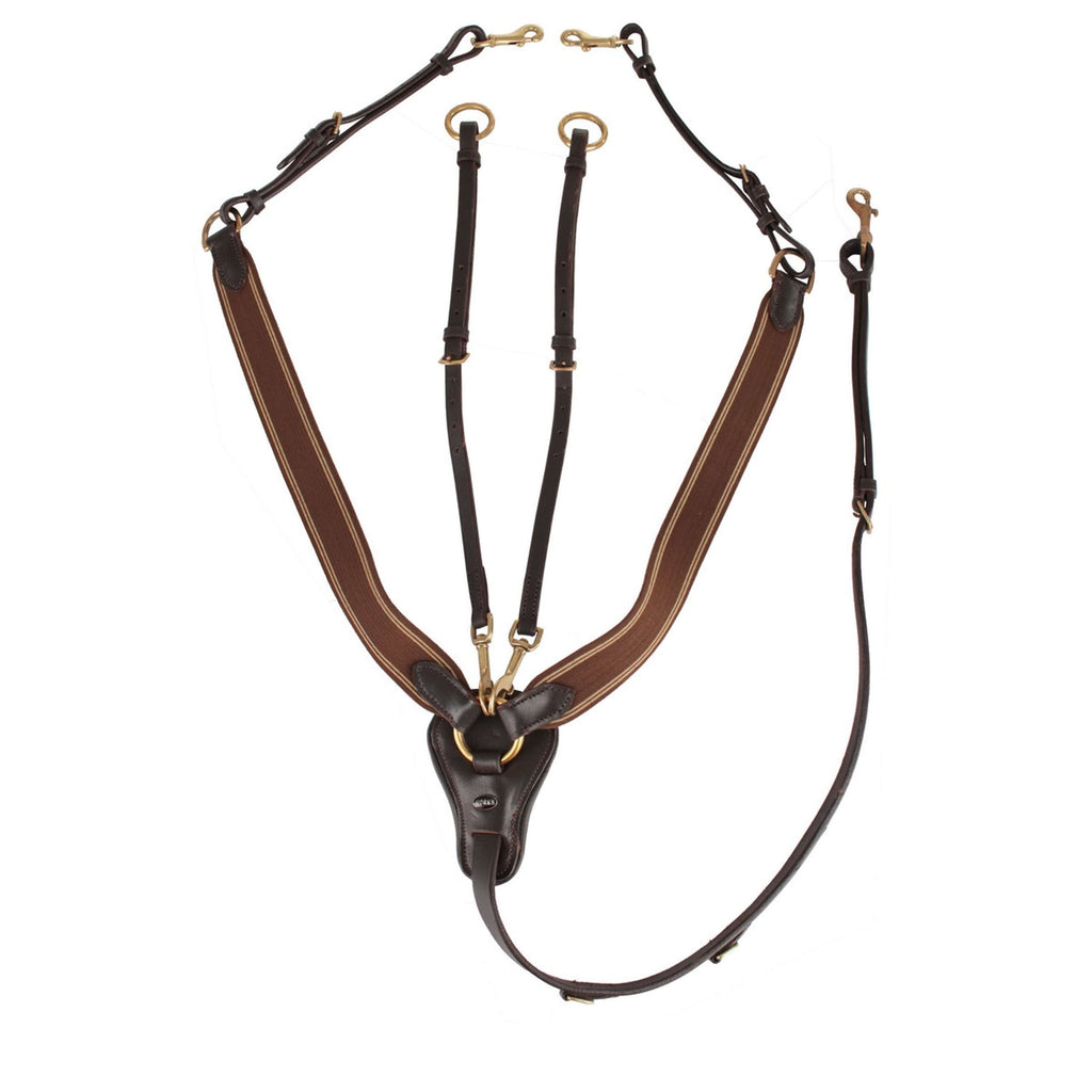 HORKA Collier de Chasse Élastique Marron/or