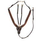 HORKA Collier de Chasse Élastique Marron/or