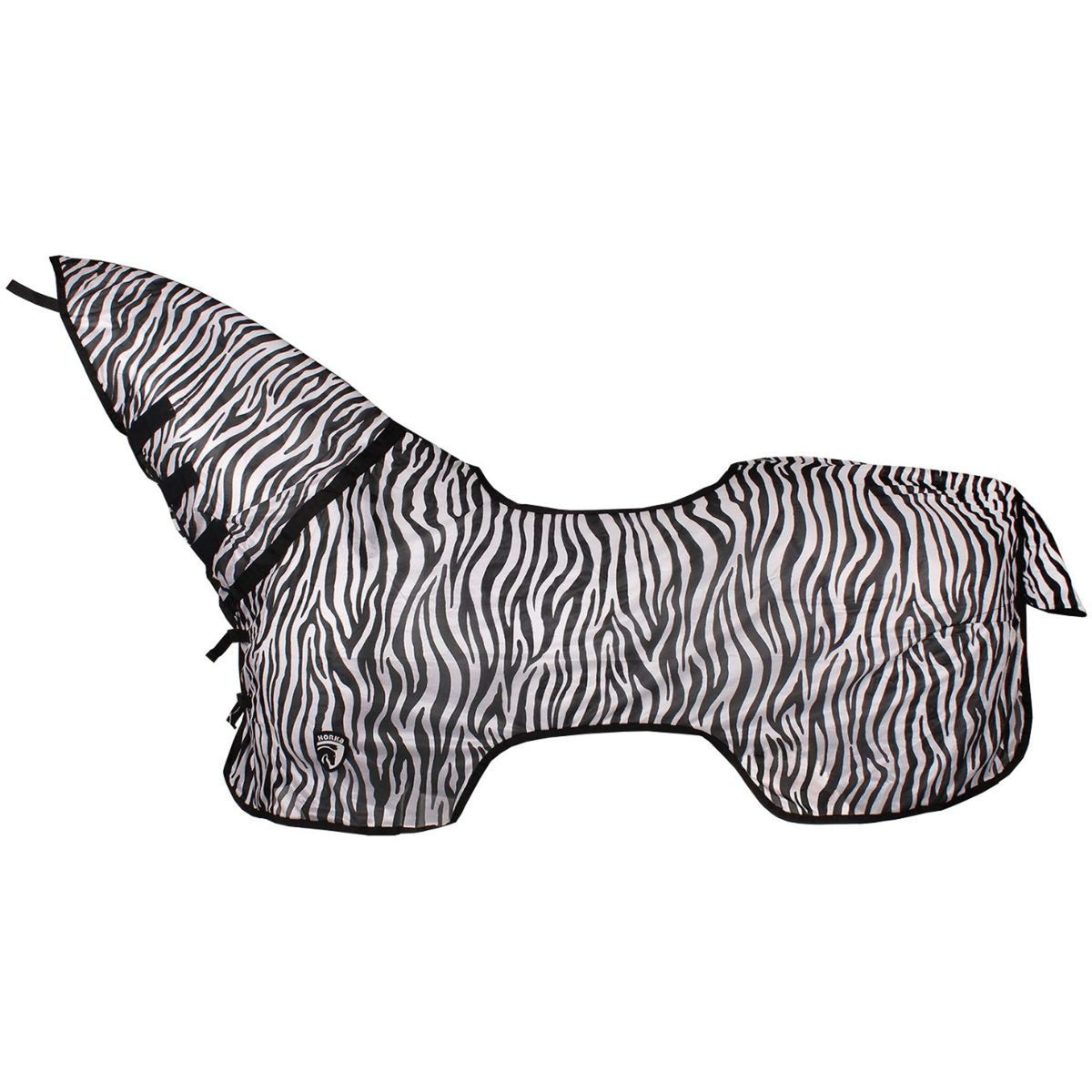 HORKA Couvre-reins Anti-mouches Fixe Cou Zebra