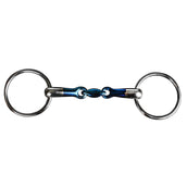 HORKA Mors de Filet Double Brisure Fer Sweet Iron 16mm Acier bleu