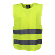 HORKA Gilet de Sécurité Fluo Réflexion avec Élastique Jaune