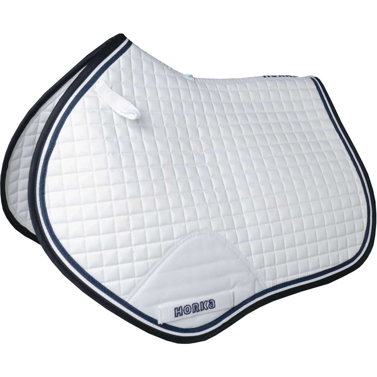 HORKA Tapis de Selle Chic Saut & Polyvalent Blanc