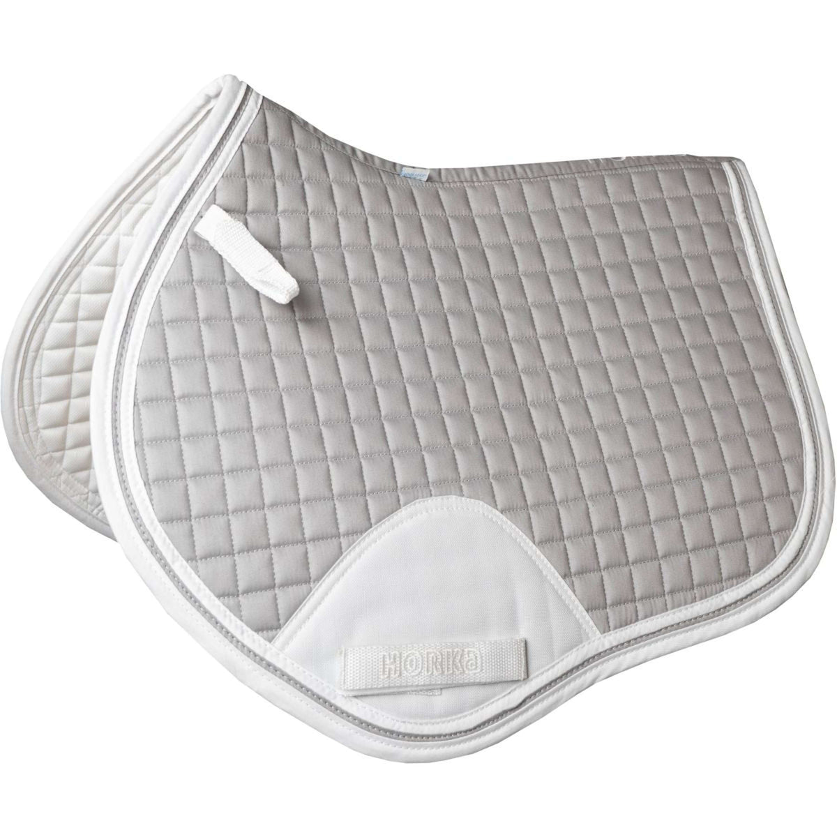 HORKA Tapis de Selle Chic Saut & Polyvalent Clair-Gris