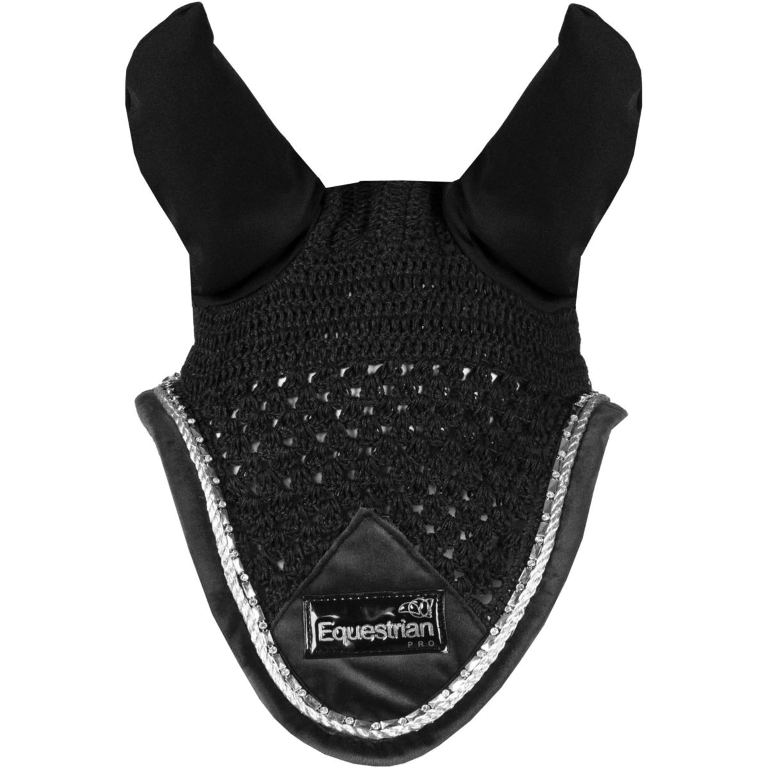 HORKA Bonnet Anti-Mouches Equestrian Pro Velvet Noir HORKA Bonnet Anti-Mouches Equestrian Pro Velvet Noir