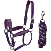 HORKA Ensemble Licol Equestrian Pro Crystals & Pearls Violet