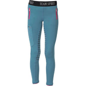 Red Horse Riding Legging Noeska Ladies Bleu Atlantique