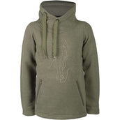 Red Horse Sweatshirt Cozy Olive foncé