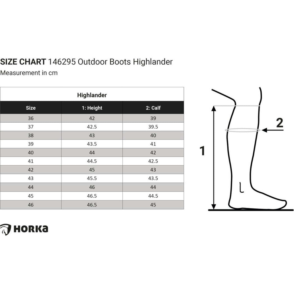 HORKA Bottes d'Extérieur Highlander Long Marron