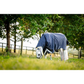 Rambo by Horseware Chemise Turnout 1680D Plus 100g Bleu marine/Gris orage/Argent