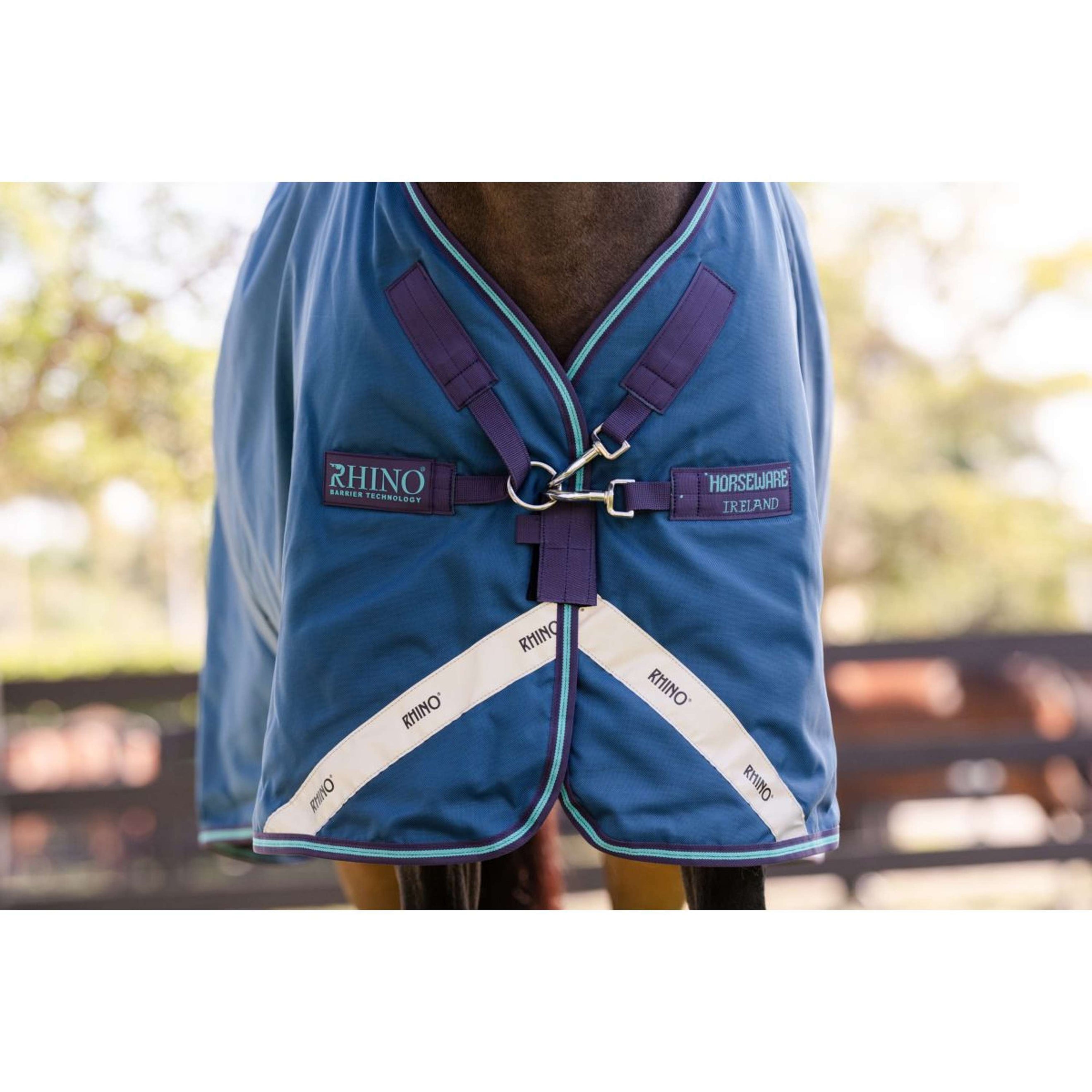 Rhino Chemise Turnout 100g Marine/Gris/Aqua/Gris