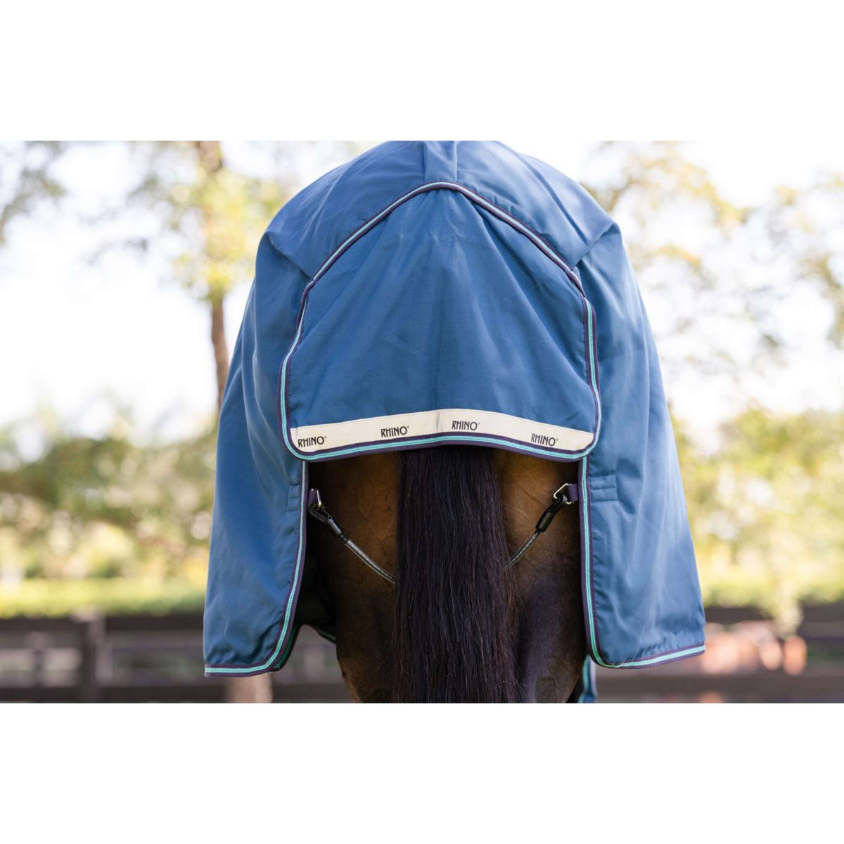 Rhino Chemise Turnout 100g Marine/Gris/Aqua/Gris