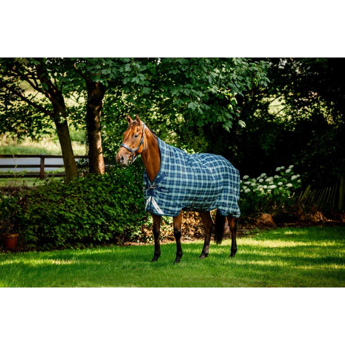 Rhino by Horseware Wug Turnout 0g Hunter Check/Marine/Vert