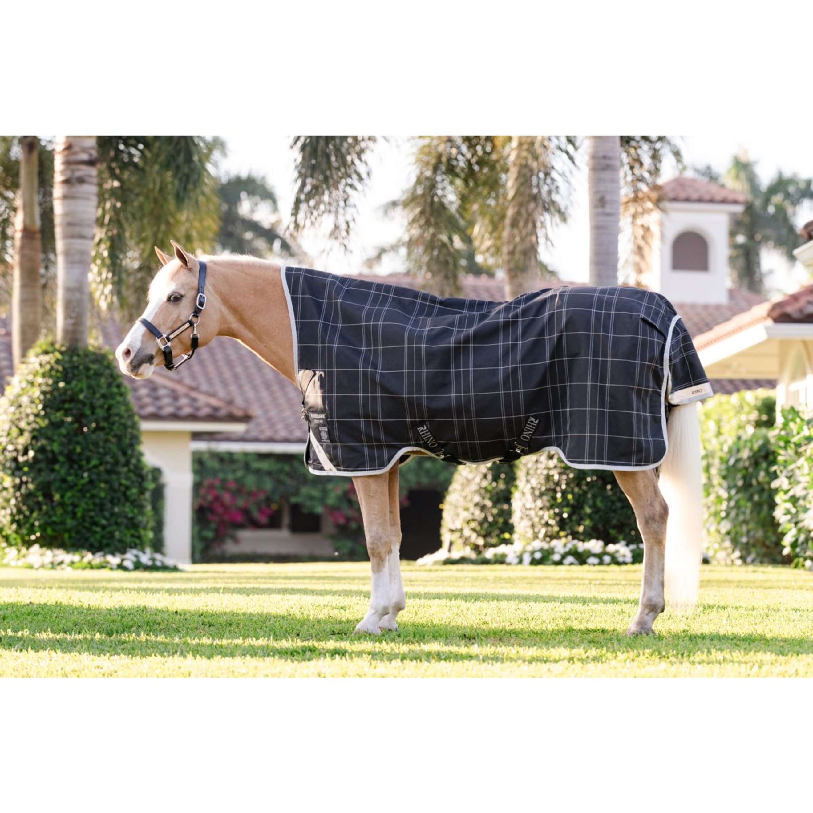 Rhino Wug Turnout Pony 0g Noir/Gris/Blanc Chk/Gris
