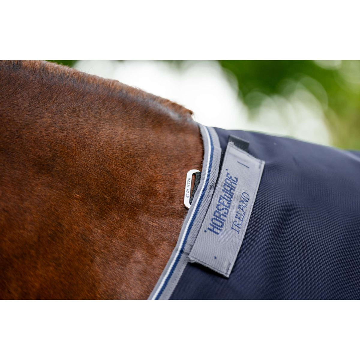 Rambo by Horseware Chemise Turnout 1680D 50g Bleu marine/Gris orage/Argent