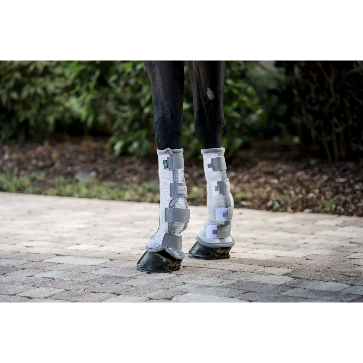 Horseware Fly Boots Set of 2 Argent/Gris Titane/Argent