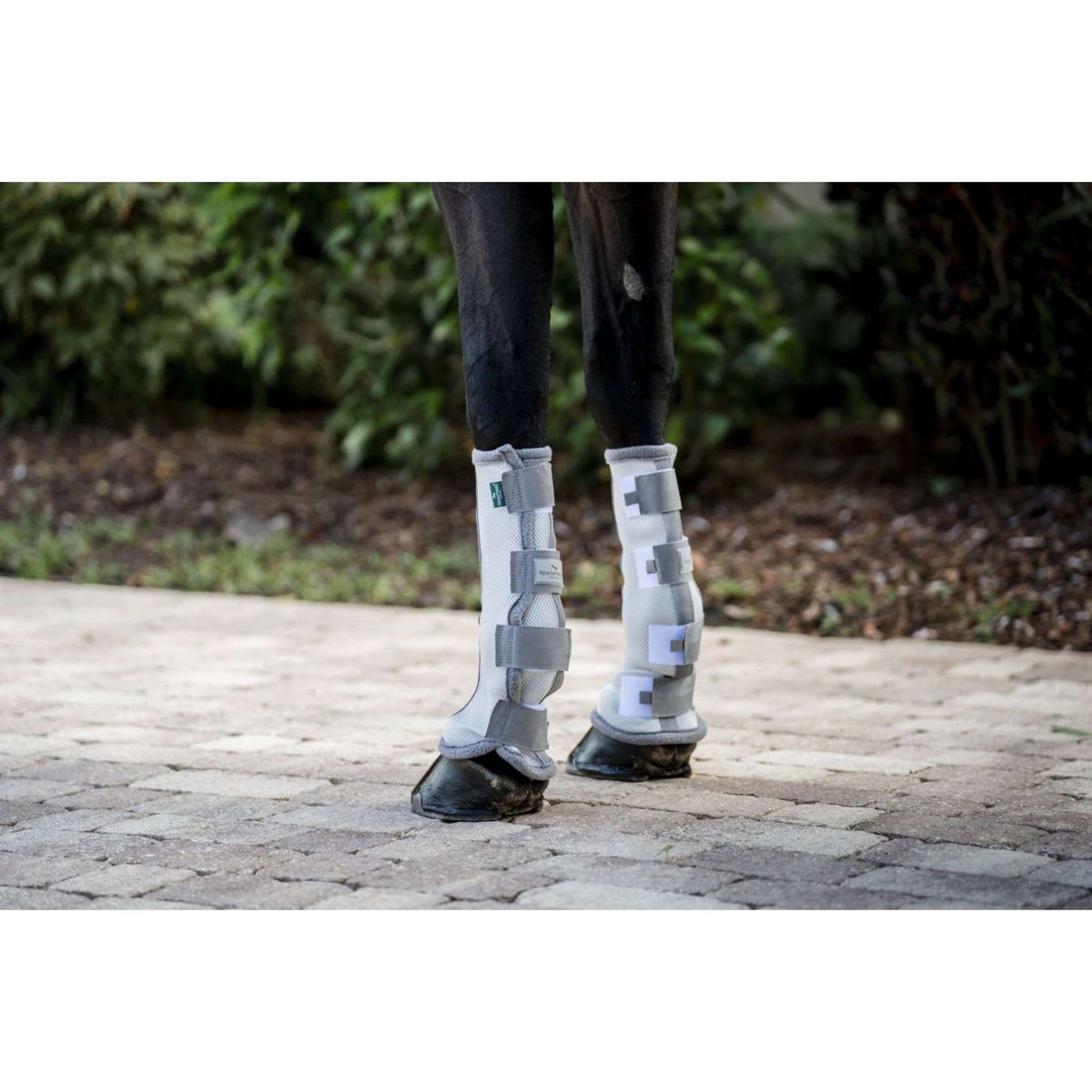 Horseware Fly Boots Set of 2 Argent/Gris Titane/Argent