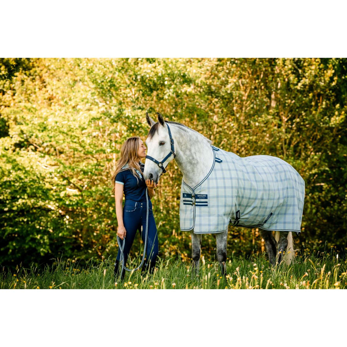 Horseware Couverture Anti-Mouches Newmarket Witney Navy