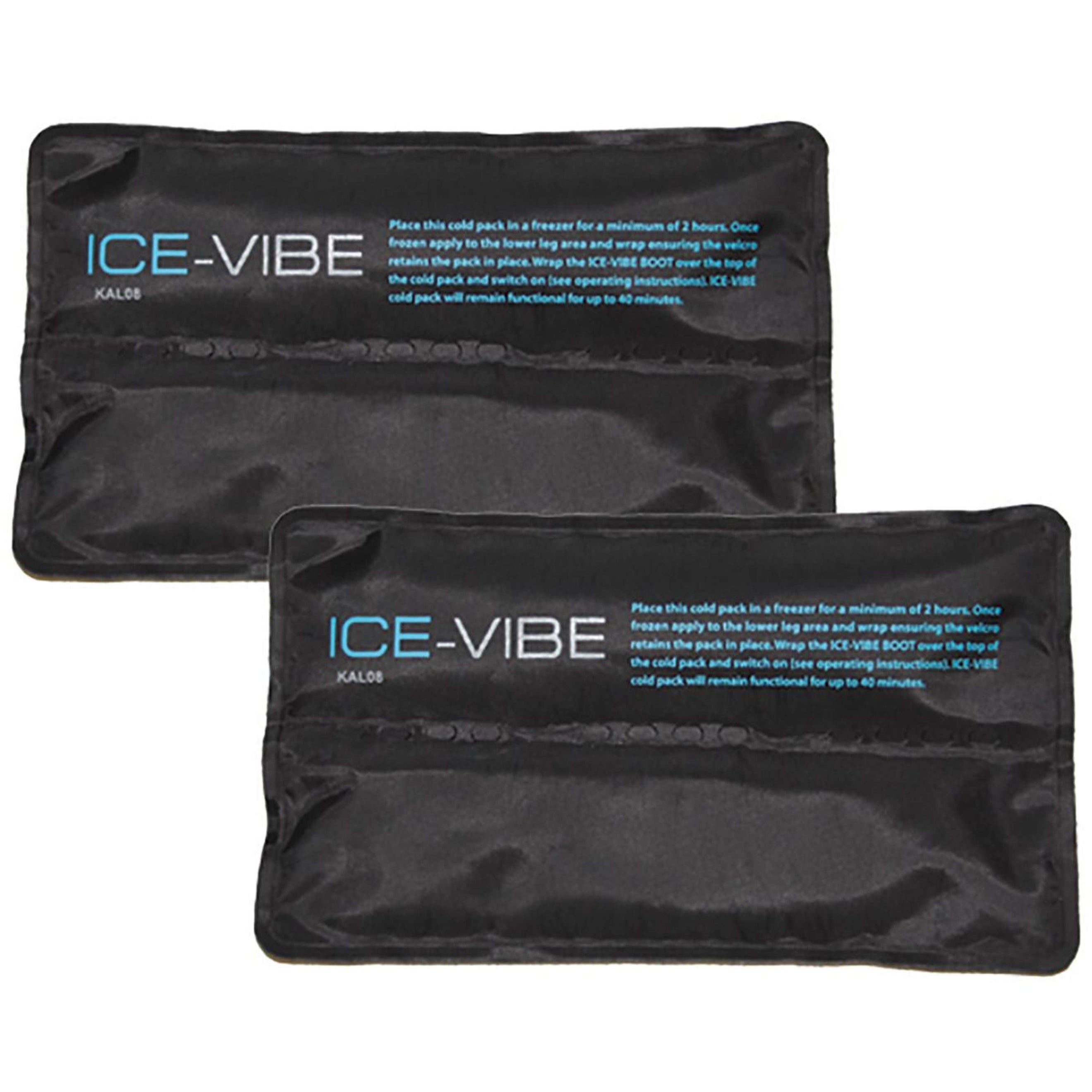 Ice-Vibe Packs de Froid II 2 Pièces Noir