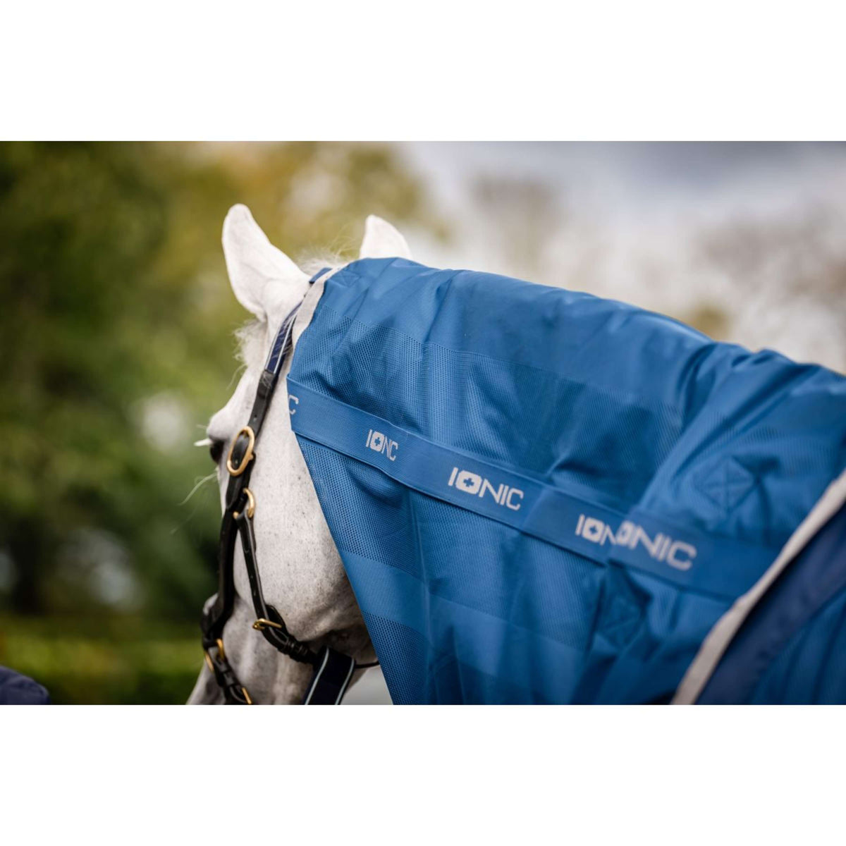Horseware Couvre-Cou Therapy Mesh Cooler Bleu Impérial/Argent/Marine