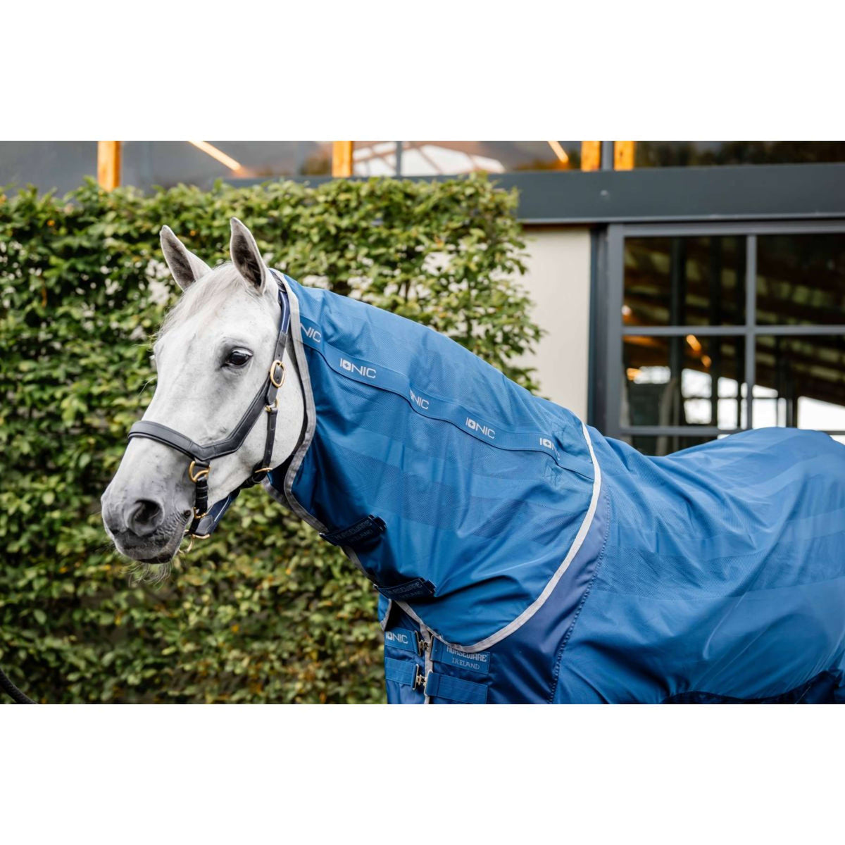 Horseware Couvre-Cou Therapy Mesh Cooler Bleu Impérial/Argent/Marine