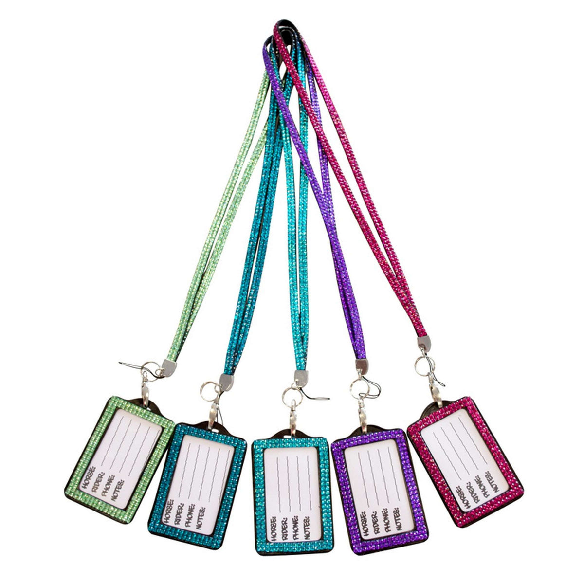 Imperial Riding Bagde Prénom Crystal Set avec Chaîne