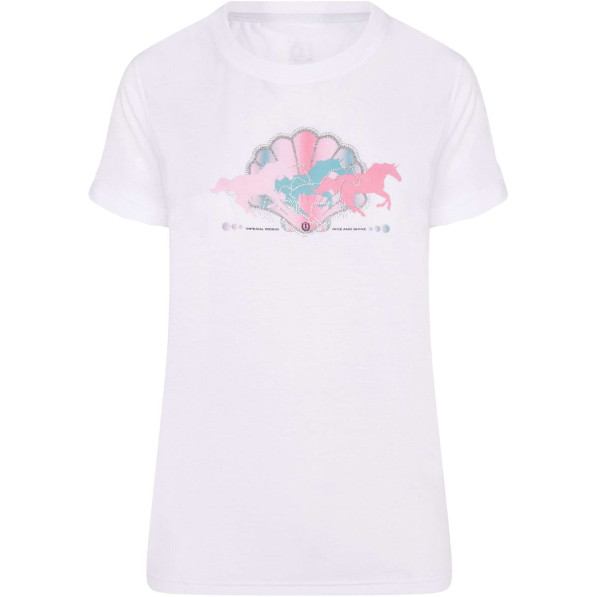 Imperial Riding T-shirt IRHHorses and Mermaids Blanc