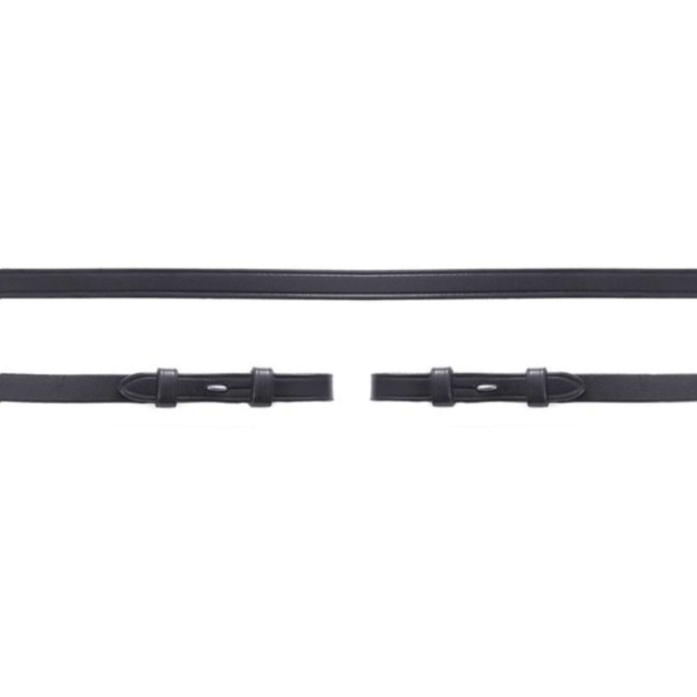 Schockemöhle Rênes de Filet Cuir Noir/Argent